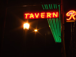 tavern neon sign